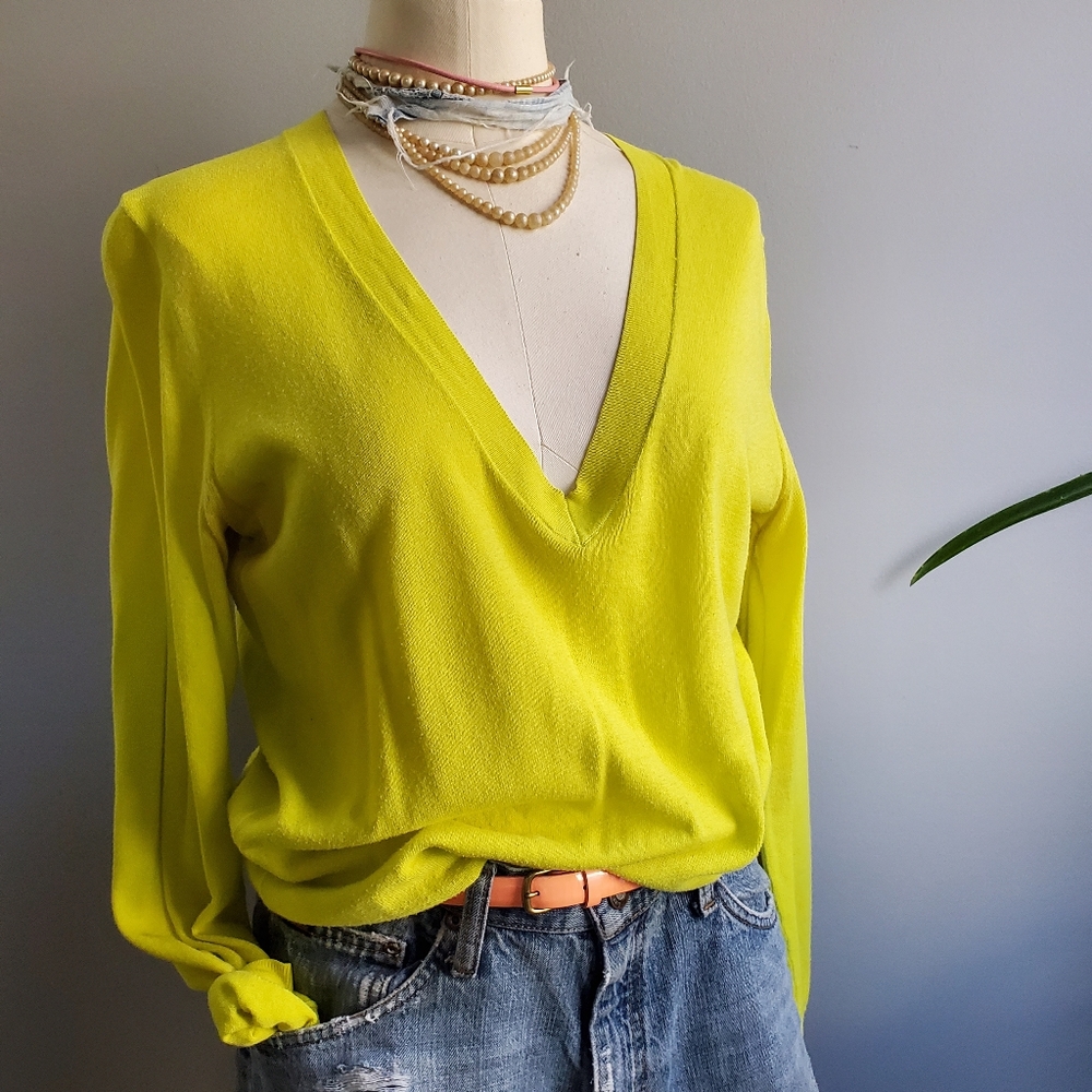 J. Crew 100% Cotton V-neck Sweater